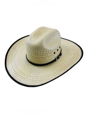 Tony Lama cream diamond pattern western cowboy mens hat